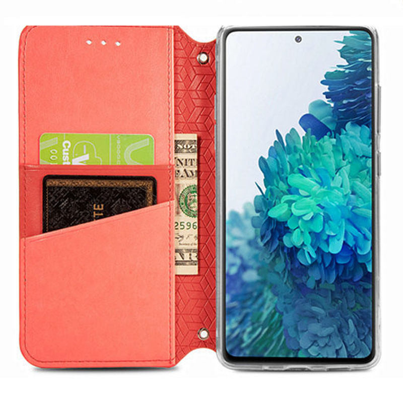 Книжка GETMAN Mandala для Samsung M51 червона-4